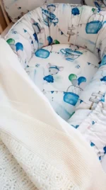 Babynest din bumbac, Eko - Mouse - imagine 3