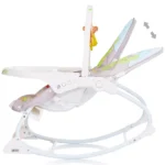 Balansoar pentru bebelusi, devine scaunel - Chipolino Enjoy Dinozauri, 0 luni+ - imagine 4