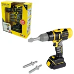 Bormasina de jucarie pentru copii electronica Stanley cu accesorii - imagine 2