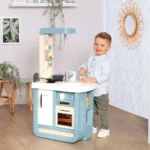 Bucatarie pentru copii Smoby Bon Appetit Albastru cu 23 accesorii, sunete si design frantuzesc, 3 ani+ - imagine 9