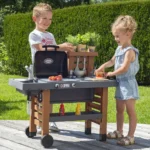 Bucatarie pentru copii Smoby Garden cu 43 accesorii, gratar si chiuveta functionala, ajustabila pe inaltime, 3 ani+ - imagine 6