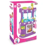 Bucatarie pentru copii Pilsan Hamarat Violet cu 43 piese, design ergonomic, margini rotunjite, 3 ani+ - imagine 2