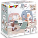 Centru de ingrijire pentru papusi Smoby Baby Care Childcare Center albastru roz cu accesorii - imagine 10