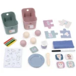 Centru de ingrijire pentru papusi Smoby Baby Care Childcare Center albastru roz cu accesorii - imagine 4