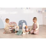 Centru de ingrijire pentru papusi Smoby Baby Care Childcare Center albastru roz cu accesorii - imagine 6