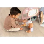 Centru de ingrijire pentru papusi Smoby Baby Care Childcare Center albastru roz cu accesorii - imagine 9