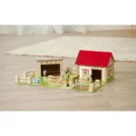 Ferma din lemn Eichhorn 51x36x17 cm cu 20 accesorii - imagine 3