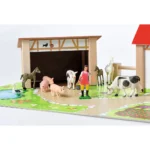 Ferma din lemn Eichhorn 51x36x17 cm cu 20 accesorii - imagine 5