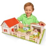 Ferma din lemn Eichhorn 51x36x17 cm cu accesorii - imagine 3