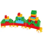 Jucarie Pilsan Cuburi de construit in cutie Jumbo Blocks 166 piese - imagine 2