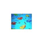 Lenjerie patut copii Cars 4 piese albastru - imagine 2