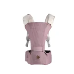 Marsupiu pentru bebelusi 4 luni+, multifunctional, Chipolino Hip Star Roz - imagine 2