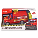 Masina ambulanta Dickie Toys City Ambulance SMURD cu accesorii - imagine 2