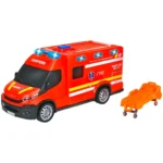 Masina ambulanta Dickie Toys Iveco Daily Ambulance 1:32 18 cm rosu - imagine 2