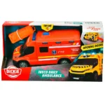 Masina ambulanta Dickie Toys Iveco Daily Ambulance 1:32 18 cm rosu - imagine 3