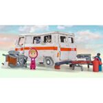 Masina Simba Masha and the Bear Ambulance cu accesorii - imagine 3