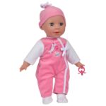 Papusa interactiva Simba Laura Baby Talk 38 cm cu biberon si suzeta - imagine 2