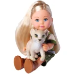 Papusa Simba Evi Love Safari 12 cm cu masinuta, animale si accesorii - imagine 4