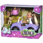 Papusa Simba Evi Love Safari 12 cm cu masinuta, animale si accesorii - imagine 5