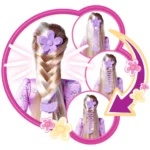 Papusa Simba Steffi Love Flower Hair 29 cm cu accesorii - imagine 9