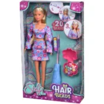 Papusa Simba Steffi Love Hair Beads 29 cm cu accesorii - imagine 6
