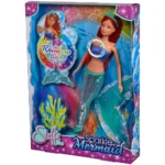 Papusa Simba Steffi Love Sparkle Mermaid 29 cm cu lumini - imagine 5