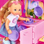 Papusa Simba Evi Love 12 cm Holiday Camper cu rulota si accesorii - imagine 8