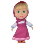 Papusa cu corp moale Simba Masha and the Bear 23 cm Masha Soft Doll