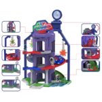 Pista de masini Dickie Toys Eroi in Pijama Team Headquarter cu 1 masinuta si 1 figurina - imagine 2