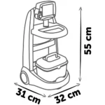Set doctor pentru copii, cu carucior si accesorii Smoby - imagine 2
