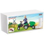 Tractor cu pedale si remorca Pilsan Active with Trailer 07-316 red - imagine 4