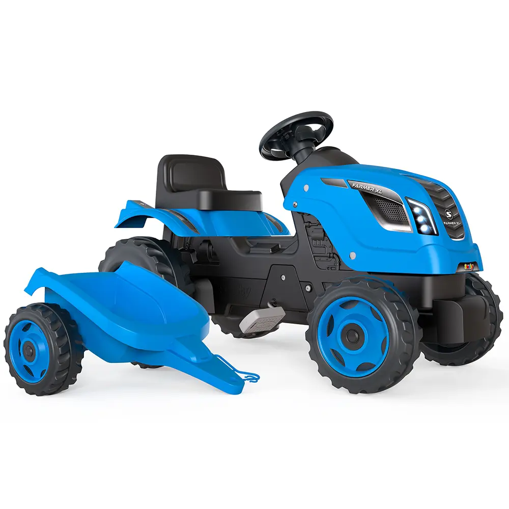 Tractor cu pedale si remorca pentru copii