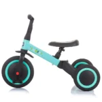 Tricicletă pentru copii Chipolino Smarty 2 în 1 – se transformă ușor în bicicletă fără pedale, Mint - imagine 6