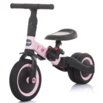 Tricicletă pentru copii Chipolino Smarty 2 în 1 – se transformă ușor în bicicletă fără pedale, Roz - imagine 4