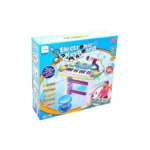 Instrument Muzical Pianina Electronica Malplay cu Scaun si Microfon 45 cm Inaltime Albastru - imagine 2