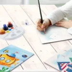 Set Desen As Art Acuarela Peisaj Marin - imagine 4