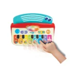 Pian pentru copii - prietenos, interactiv, cu 8 taste tactile și moduri instrumente & animale, 12 luni+ - imagine 7