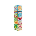 Winfun Set 4 Cuburi Stivuibile Din Material Textil