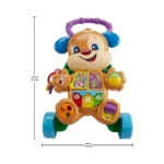 Antemergator cu activitati Fisher Price – Joacă și învățare cu Cățelușul vorbăreț, în limba română, 6 luni+ - imagine 2