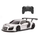 Masina cu Telecomanda Audi R8 Alb cu Scara 1 la 24