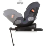 Scaun auto Chipolino Tourino I-Size 40-150 cm Gri inchis cu sistem Isofix - imagine 6