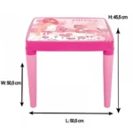 Set Masuta cu 2 scaune pentru copii Pilsan Hobby Study Table Roz - imagine 2