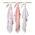 Scutece muselina super soft, set 3 bucati, 100% bumbac, 70x70 cm, Babyono - imagine 5