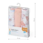 Scutece muselina super soft, set 3 bucati, 100% bumbac, 70x70 cm, Babyono - imagine 7