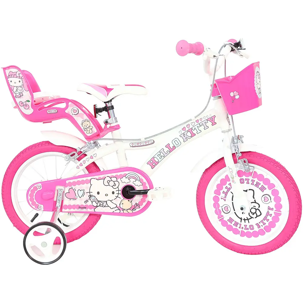 bicicleta-pentru-copii-dino-bikes-16-hello-kitty Bicicleta pentru copii 6-8 ani Hello Kitty