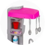 Bucatarie pentru copii Chipolino Kitchen 72.5cm, cu sistem de curgere apa, lumini, sunete si 53 accesorii, 3 ani+ - imagine 8
