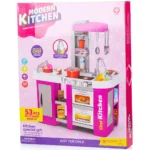 Bucatarie pentru copii Chipolino Kitchen 72.5cm, cu sistem de curgere apa, lumini, sunete si 53 accesorii, 3 ani+ - imagine 9