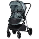 Carucior 2 in 1 pentru copii Chipolino Aura Basil(Busuioc) - Sezut transformabil, ușor, compact și sigur de la 0 luni - imagine 2