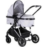 Carucior 2 in 1 pentru copii Chipolino Aura Cloud - Sezut transformabil, ușor, compact și sigur de la 0 luni - imagine 2