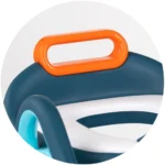 Reductor WC pentru copii cu scară Chipolino Flippy – suport reglabil, design compact, Albastru, 18 luni+ - imagine 2